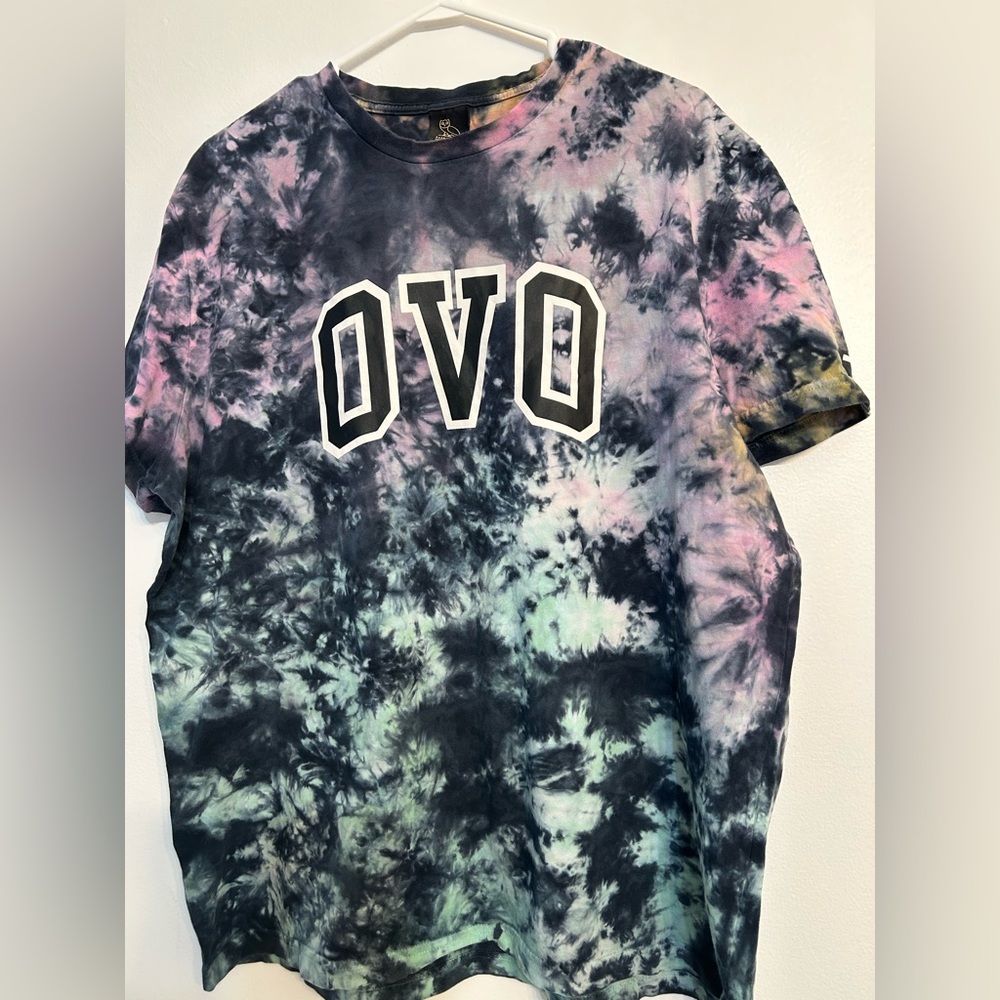 OVO Tie-Dye Tee with Owl Logo